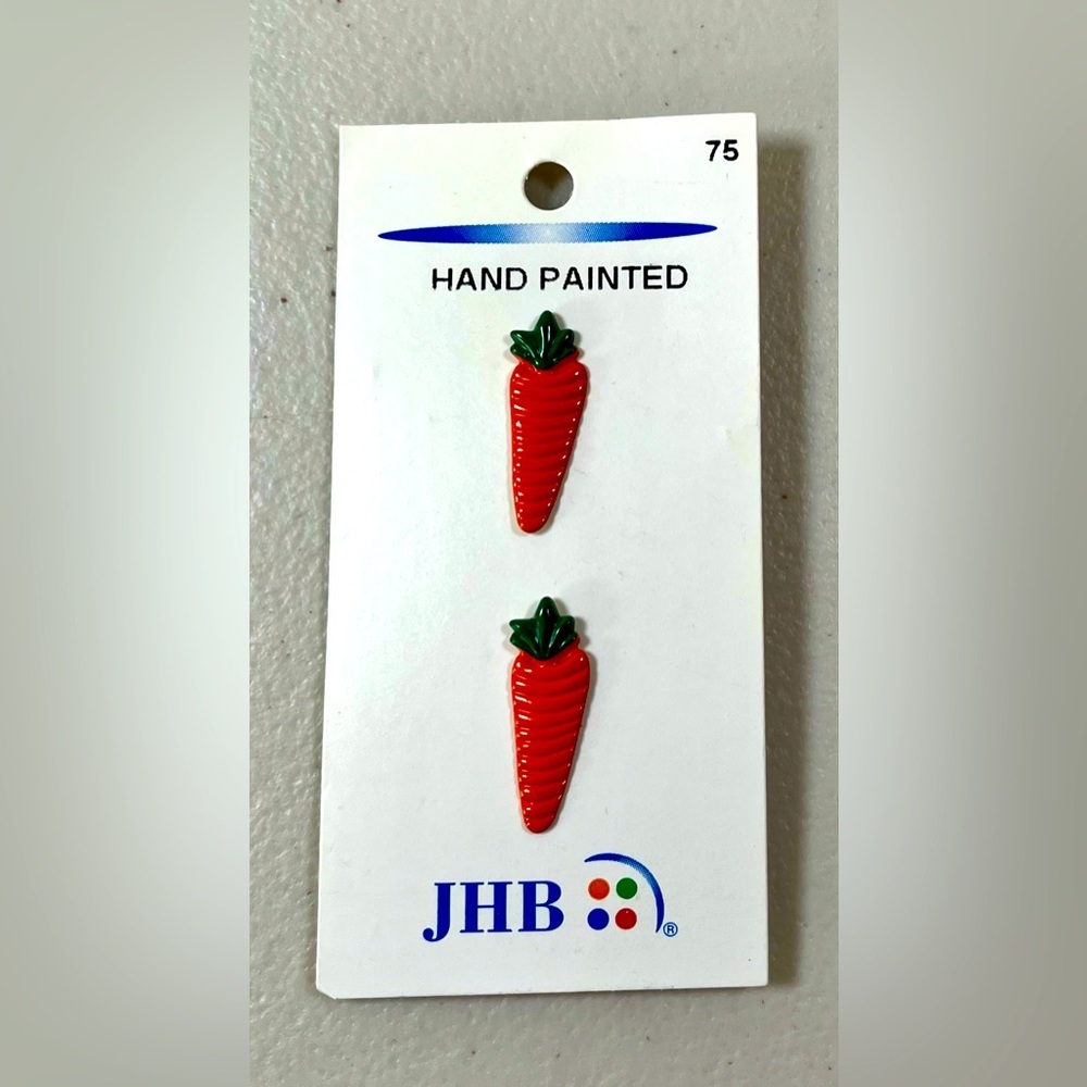 Vintage JHB hand painted Buttons , NEW